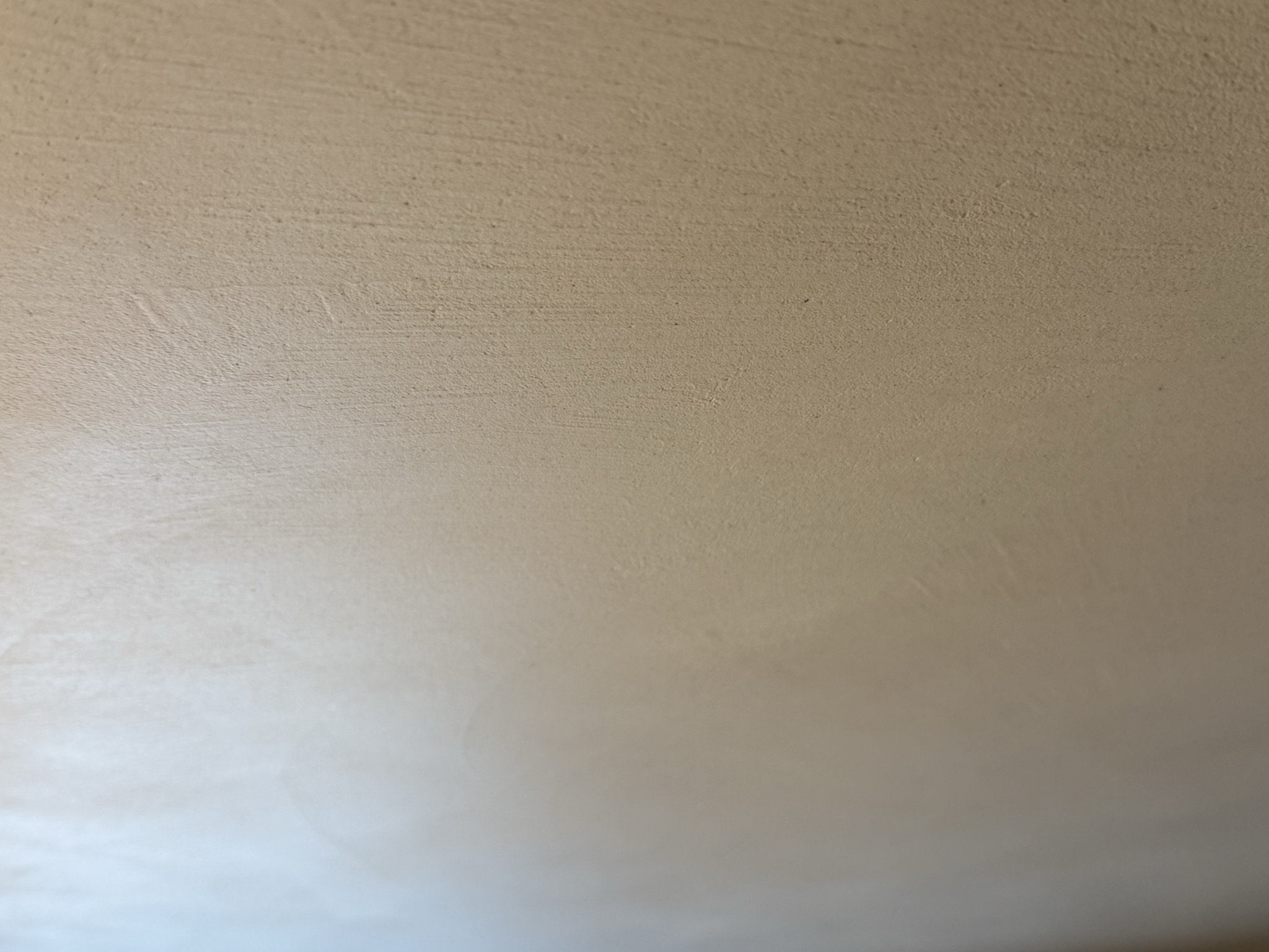 Microcement wand met gladde geveegde afwerking in detail