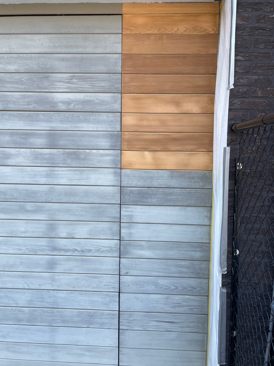 Garagedeur voor behandeling